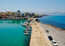 City of Heraklion on the map of Greece Heraklion on the map of Greece Russian